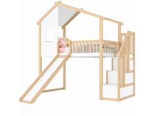 Lit mezzanine 90x200 cm <strong></strong>  <strong></strong> coloris bicolore