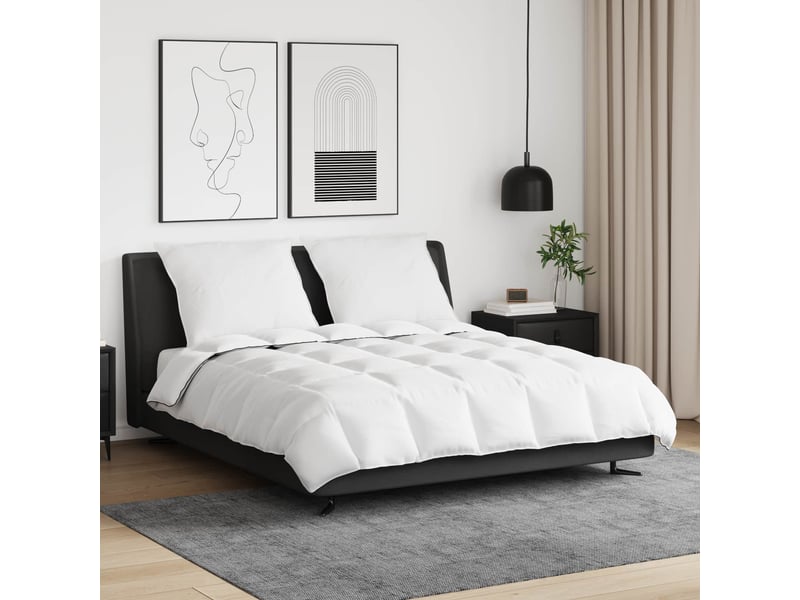  Duvet d'hiver avec oreiller 3 pièces - couette blanc plume de canard  - Conforama B