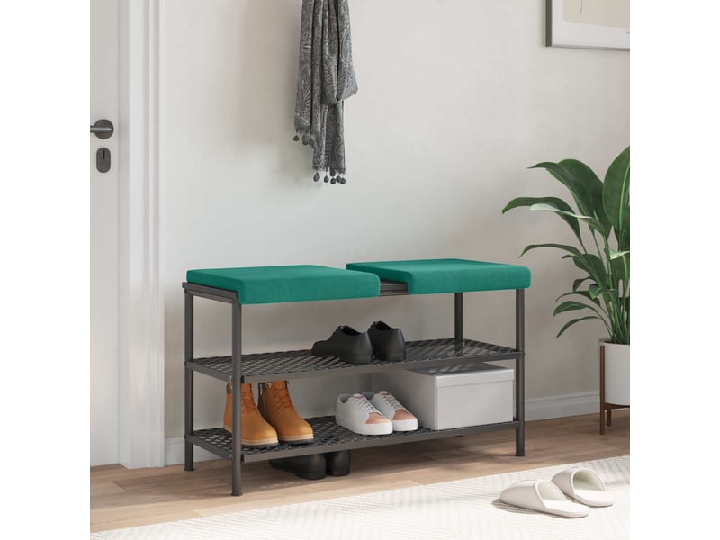 Lot de 2 coussins de banc, coussins d'assise, coussins pour chaisecanapé velours turquoise profondeur 35 cm cf52551  - Conforama B