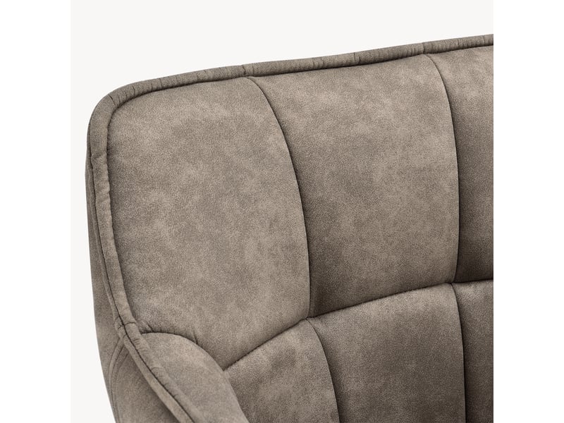  Chaise de salle à manger Birmingham simili-daim taupe [en.casa] Birmingham - Conforama R