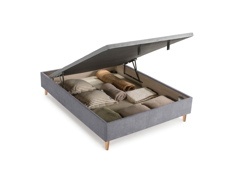 Sommier coffre 140x190 cm VOLTAIRE - Conforama L