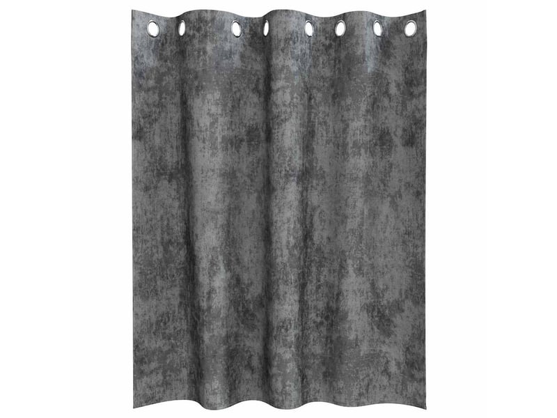  Lot de 2 rideaux en velours, rideaux de fenêtre gris 140 x 140 cm velours cf44198  - Conforama D