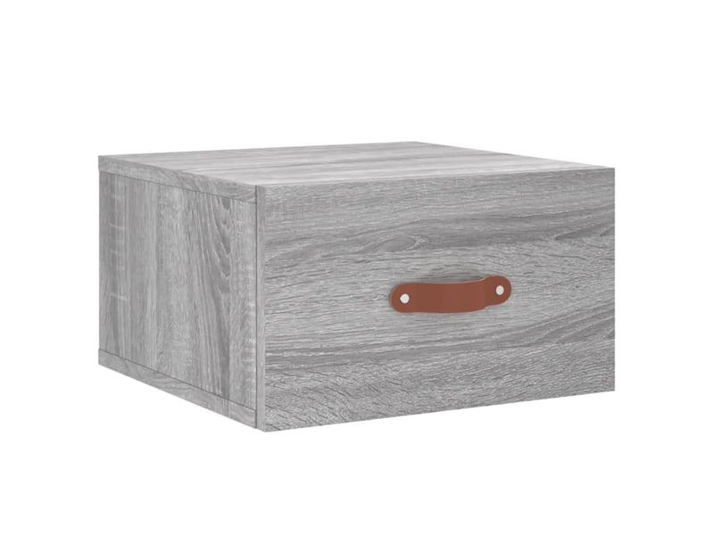  Table de chevet - cabinet de chevet - table de nuit murale sonoma gris 35x35x20 cm  - Conforama A