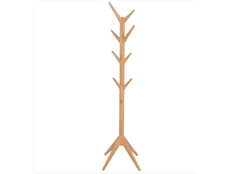Porte-manteau design moderne en bois, porte-manteau pour salon - Conforama A