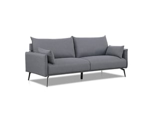 Canapé droit fixe DESIGNETSAMAISON Ivar01 3 places Tissu gris