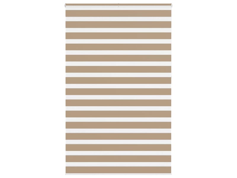 Store zèbre, store de fenêtre marron sable largeur du tissu 145,9 cm polyester cf48786 - Conforama B