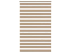 Store zèbre, store de fenêtre marron sable largeur du tissu 145,9 cm polyester cf48786