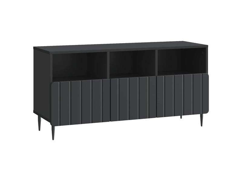  Meuble tv - banc tv - meuble de rangement avec tiroir noir 102 x 34,5 x 50 cm bois d'ingénierie  - Conforama A