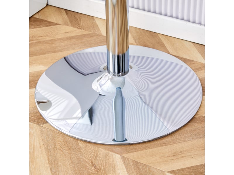  Table ronde en verre minimaliste – diamètre 85 cm, hauteur 76 cm – design luxe léger  - Conforama E