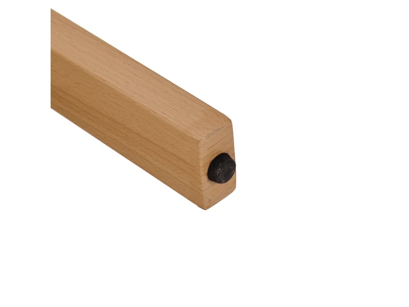  Lot de 6 chaises de salle à manger 49x47x78cm, beige et naturel, garnissage épais, meuble de cuisine, effet bois, métal  - Conforama E