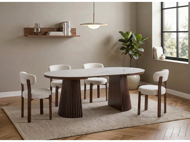  Lot de 2 chaises en velours tissé écru pieds en métal marron maryse A4095-ECR-MARR - Conforama D