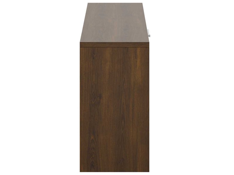  Banc à chaussures, meuble à chaussures chêne marron 80x24x45 cm bois d'ingénierie  - Conforama E