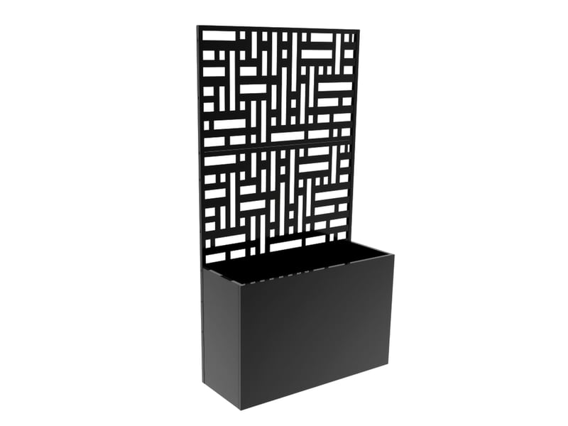  Jardinière brise-vue bernalda acier 146 x 83 x 31 cm noir casa.pro  - Conforama A