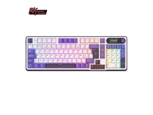 Clavier mecanique 96% azerty rk s98 violet triple connexion bt 2.4g usb-c ecran intelligent