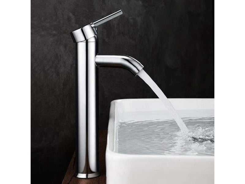 Robinet lavabo,salle bain avec haut mitigeur lavabo pour lavabo ou vasque de salle bain, chaude et froide réglable de mitigeur lavabo 200 - Conforama A