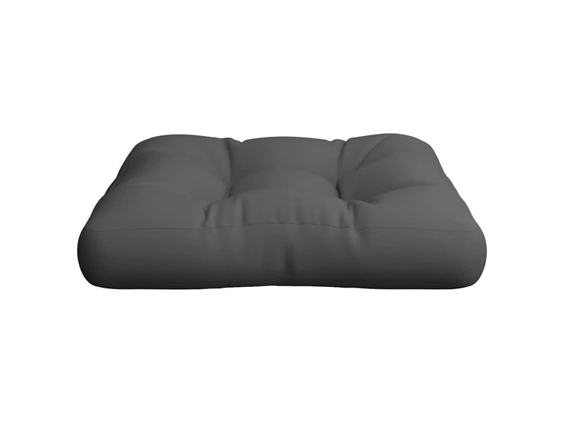  Coussin de palette, coussin de chaise, coussin de canapé anthracite 60x61,5x10 cm tissu cf55279  - Conforama E