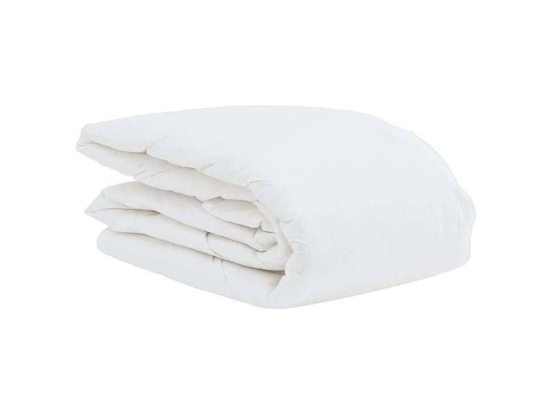  Duvet d'été simple avec oreiller 2 pcs - couette blanc plume de canard  - Conforama D