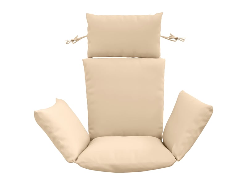 Coussin pour balançoire de chaise d'œuf, coussin d'intérieur et d'extérieur adirondack putten 100 % polyester crème cf50066 - Conforama D