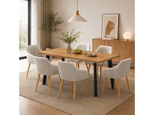 Ensemble table rectangulaire  6 chaise(s)  <strong>GOEURVANT</strong> <strong></strong> 