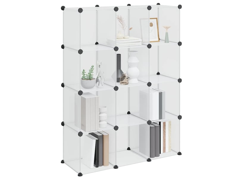  Cubes de rangement 12 pcs transparent pp  - Conforama D
