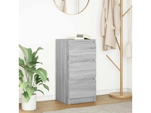 Buffet - bahut - meuble de rangement sonoma gris 37,5x35x76 cm bois d'ingénierie