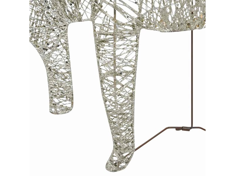  Décoration de noël rennes avec traîneau 60 led extérieur doré  - Conforama E