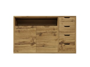 Buffet 2 porte(s)  4 tiroir(s) BGSRYAO  - 40 cm coloris marron 