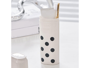 Porte-brosse à dents de voyage, étui à brosse à dents portable à la mode avec compartiment pour les voyages d'affaires