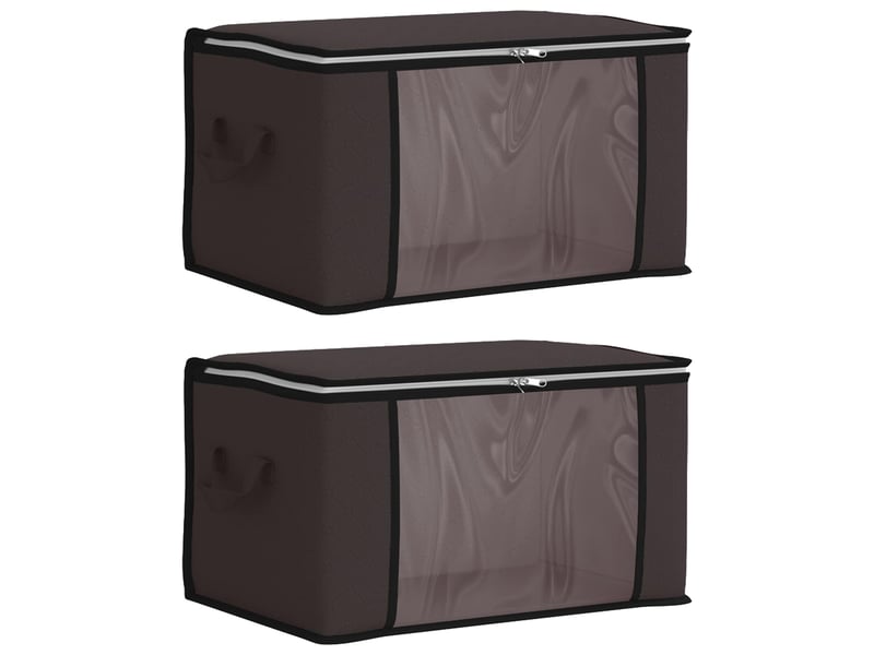 Boîte de rangement avec fenêtre latérale transparente 2 pcs shl53851 - Conforama A