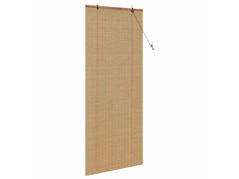  Store enrouleur - rideau enrouleur marron 90 x 220 cm bambou  - Conforama D