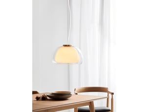 Suspension abat-jour intérieur opale, jelly en verre transparent, ip20, nordlux