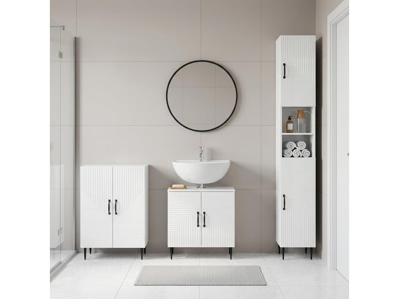  Ensemble de meuble de salle de bain 3 pièces haarlem cf63430  - Conforama B