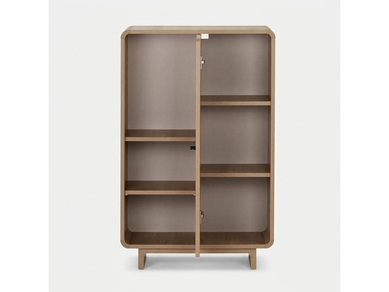  Buffet moderne gain de place avec portes et étagères torina - chêne  - Conforama D