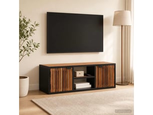 Meuble tv coloris marron 105 cm <strong></strong>  <strong></strong>