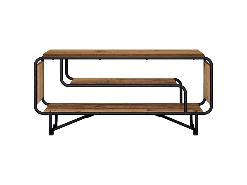  Meuble tv moderne, banc tv 98x36x45 cm bois ancien bois d'ingénierie  - Conforama C