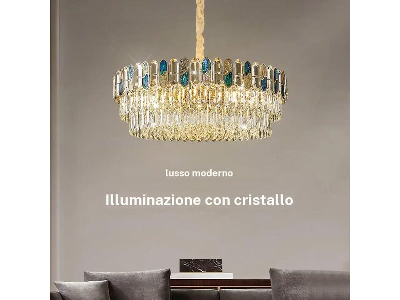  Lustre coquillage ø 100 cm – sans ampoule ASLED-413 - Conforama B