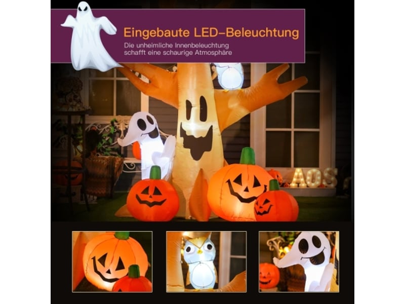 Décoration lumineuse fantôme gonflable d'halloween 120240 cm (arbre hanté gonflable)  - Conforama E