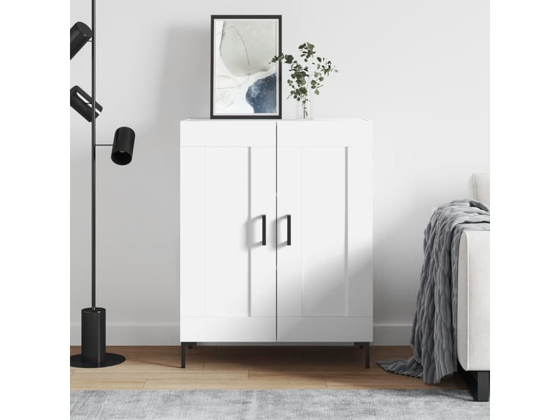  Buffet - bahut - meuble de rangement blanc 69,5x34x90 cm bois d'ingénierie  - Conforama B