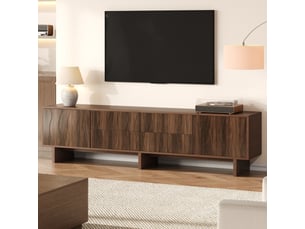 Meuble tv coloris bois foncé <strong></strong> <strong></strong>