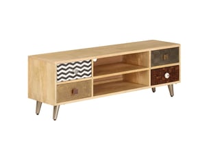 Meuble tv coloris marron 120 cm <strong></strong>  <strong></strong>