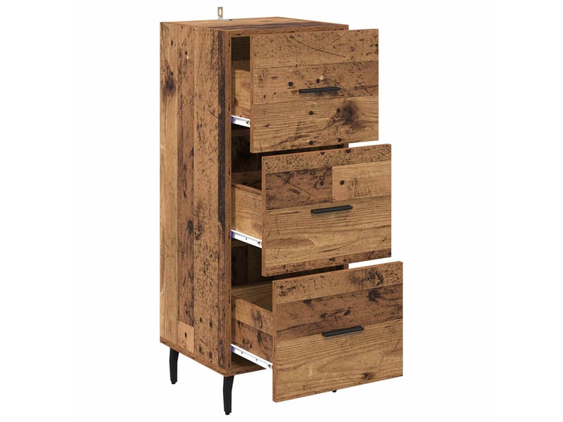  Buffet - bahut - meuble de rangement bois ancien 34 x 34,5 x 90 cm bois d'ingénierie  - Conforama E