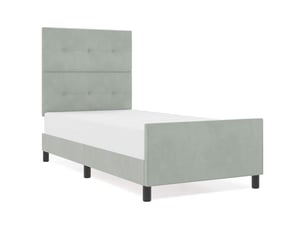 Lit simple 100x200 cm coloris gris