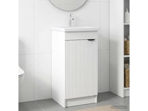Meuble de salle de bain avec évier blanc 42x40x84.5 cm shl2569