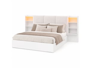 Lit coffre 180x200 cm    coloris blanc