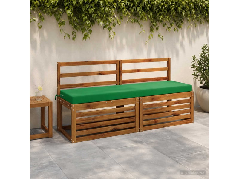  Coussin de banc, coussin d'assise, coussin de canapé soest 100 % polyester vert 140 x 40 x 8 cm cf53666  - Conforama B
