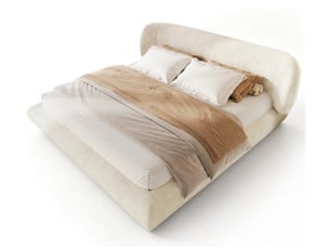 Lit 2 places 180x200 cm BIQZUYA coloris beige