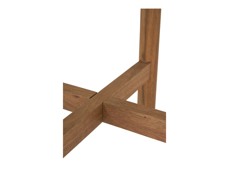  Terracina - table d'appoint en acacia et terrazzo blancnaturel ø37x48 cm  - Conforama D