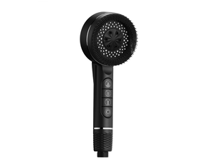 Pommeau de douche haute pression, pommeau de douche à économie d'eau avec flexible de 1,5 m, noir