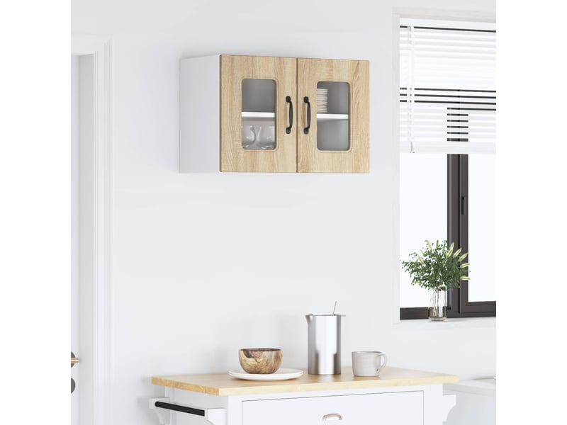  Meuble mural de cuisine | armoire de cuisine chêne sonoma 60x31x40cm shl7709  - Conforama D