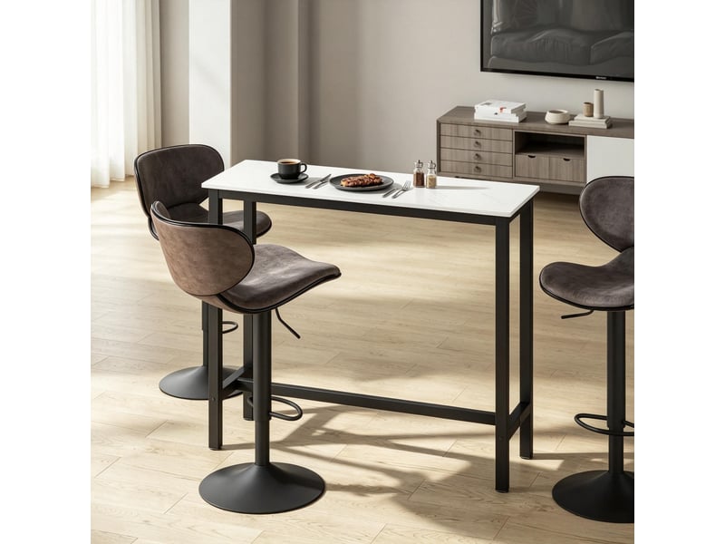 Table de bar moderne compacte, table haute fonctionnelle pour repas, 1 pièce - Conforama B